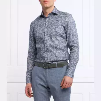 Рубашка узкого кроя Stenstrms, синий