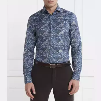 Рубашка узкого кроя Stenstrms, синий