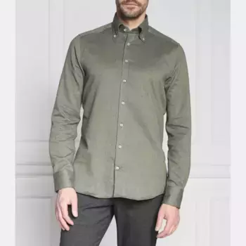 Рубашка узкого кроя Stenstrms, зеленый