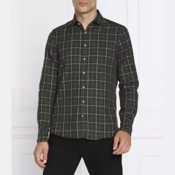 Рубашка узкого кроя Stenstrms, зеленый