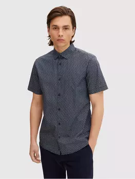 Рубашка узкого кроя Tom Tailor, синий