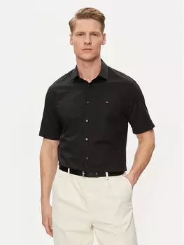Рубашка узкого кроя Tommy Hilfiger, черный