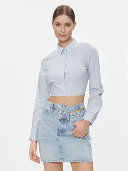 Рубашка узкого кроя Tommy Jeans, синий