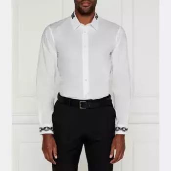 Рубашка узкого кроя Versace, белый