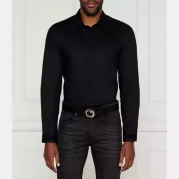 Рубашка узкого кроя Versace, черный