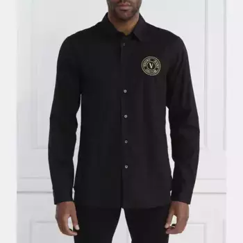 Рубашка узкого кроя Versace, черный