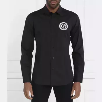 Рубашка узкого кроя Versace, черный