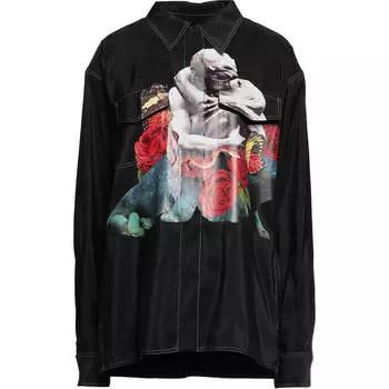 Рубашка Valentino Silk, черный