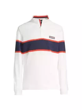 Рубашка Varsity с молнией на четверть Vineyard Vines, цвет marshmallow