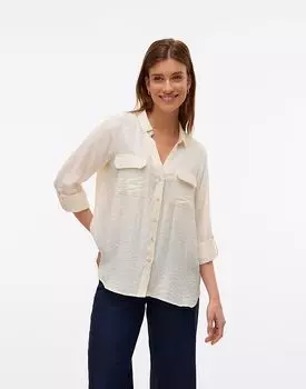 Рубашка Vero Moda Birch Beige