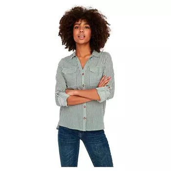 Рубашка Vero Moda Bumpy 3/4, зеленый
