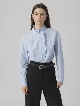 Рубашка Vero Moda, голубой