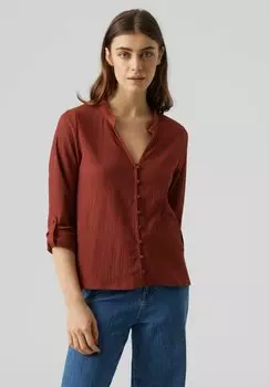 Рубашка Vero Moda, коричневый