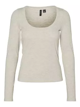 Рубашка VERO MODA LOA, бежевый