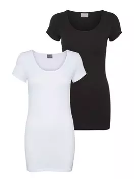 Рубашка VERO MODA Maxi, черный/белый