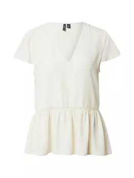 Рубашка VERO MODA NADS, бежевый