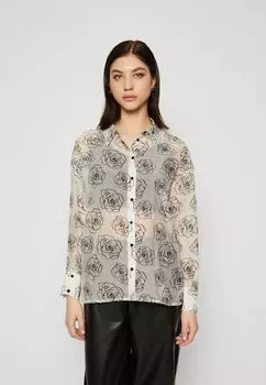 Рубашка Vero Moda РУБАШКА VMNAYA FLOWER OVERSIZE, цвет silver mink