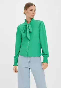 Рубашка Vero Moda с завязками, зеленый