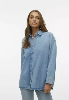 Рубашка Vero Moda, синий деним