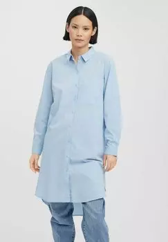 Рубашка Vero Moda удлиненная, голубой