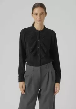 Рубашка Vero Moda VMAURORA LS FRILL, черный