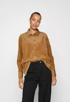 Рубашка Vero Moda ВМЛИНДА РЕГУЛЯР, цвет tobacco brown