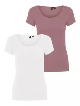 Рубашка VERO MODA VMMAXI, цвет Crimson/natural white