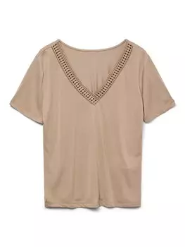 Рубашка VERO MODA VMSAVANNAH, бежевый