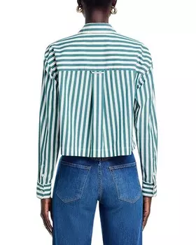 Рубашка Veronica Beard Maia, зеленый