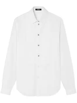 Рубашка Versace Crystal Piqu в деловом стиле, белый