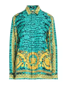 Рубашка Versace, изумрудно-зеленый