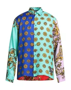Рубашка Versace Jeans Couture, бирюзовый