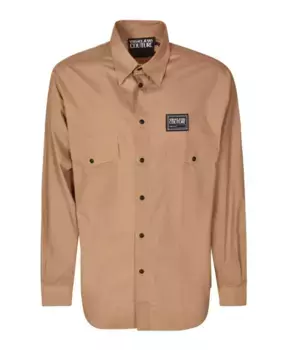 Рубашка Versace Jeans Couture, коричневый