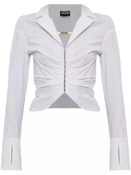 Рубашка Versace Jeans Couture со сборками, белый