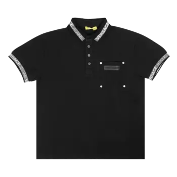 Рубашка Versace Polo 'Black', черный