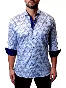 Рубашка «Вертушка Эйнштейна» Maceoo, белый