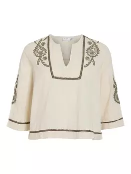 Рубашка VILA, бежевый