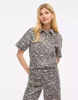 Рубашка Vila Denim цвета березы