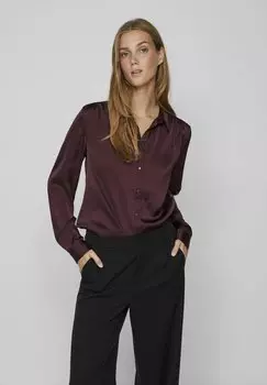 Рубашка VILA ВИЛА, цвет winetasting