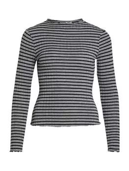 Рубашка VILA VIRIKA, пятнистый серый