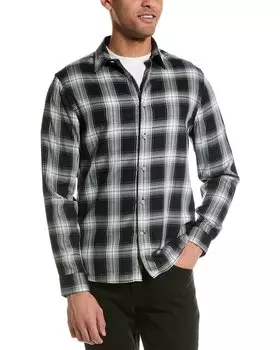 Рубашка Vince Sequoia Plaid Classic Fit, синий