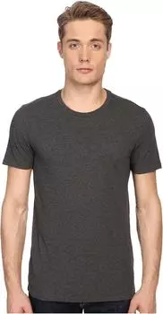 Рубашка Vince Short Sleeve Pima Cotton Crew Neck Shirt, цвет Heather Carbon