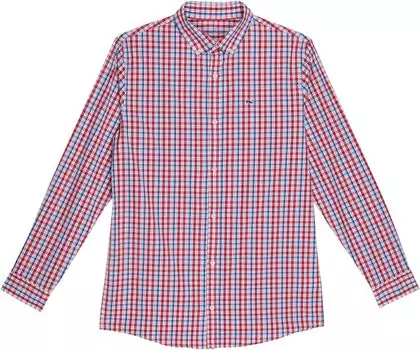 Рубашка Vineyard Vines Classic Fit Check Poplin Shirt, цвет Lighthouse Red