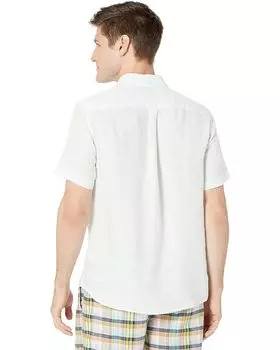 Рубашка Vineyard Vines Classic Fit Stripe Short Sleeve Shirt, цвет Crystal Blue