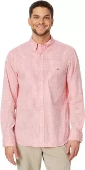 Рубашка Vineyard Vines Clssc Fit Gingham Poplin Shirt, цвет Cayman Plaid