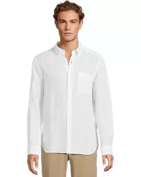 Рубашка Vineyard Vines Surfside Solid Linen Shirt, цвет White Cap