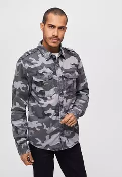 Рубашка Vintage Brandit, цвет grey camouflage
