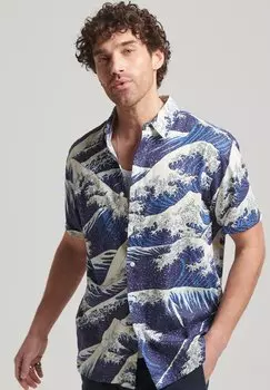 Рубашка VINTAGE HAWAIIAN SHORT SLEEVE Superdry, вереск синий