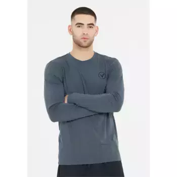 Рубашка Virtus с длинными рукавами "JOKERS M L/S", с инновационной технологией Quick Dry, синий