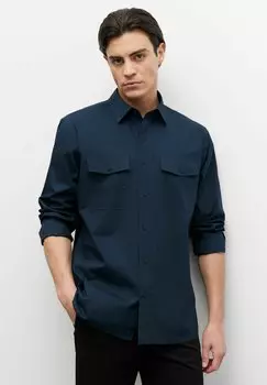 Рубашка VISTULA, темно-синий
